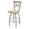 Holland Bar Stool Co 30" Swivel Bar Stool, Nickel Finish, Nat Maple Seat 82030ANNatMpl - alternate 1